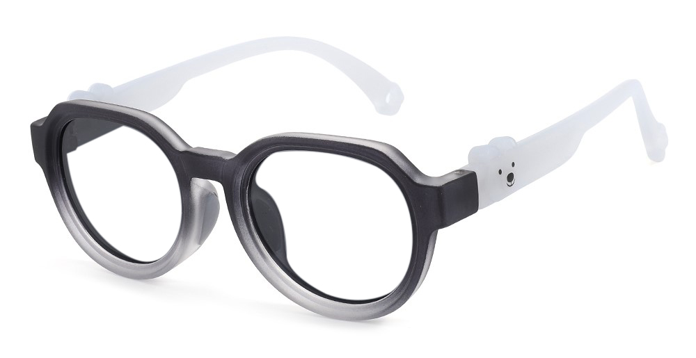 Emma Black RX Glasses For Youth - Kids Friendly Impact Resistant - Boys and Girls Prescription Eyeglasses