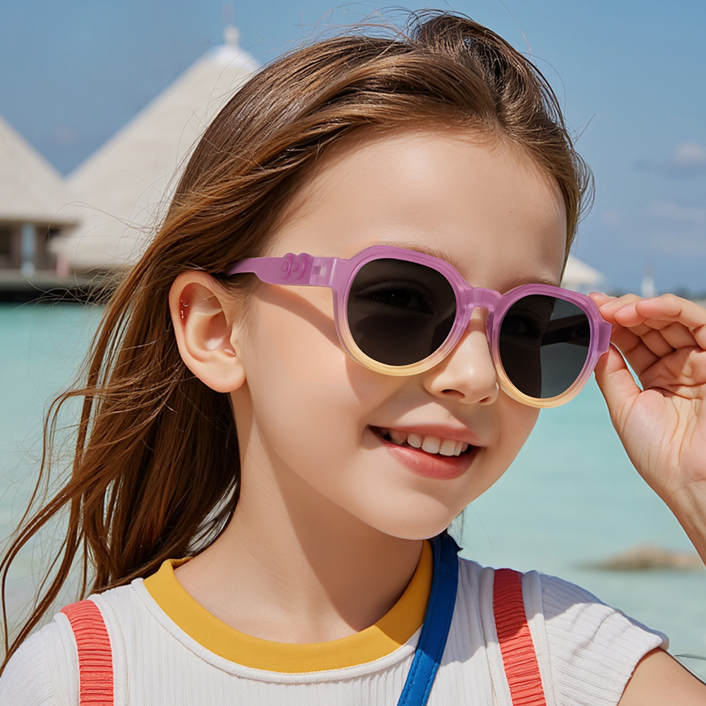 Elijah Purple RX Sunglasses For Youth - Kids Friendly Impact Resistant - Boys and Girls Prescription Eyeglasses 