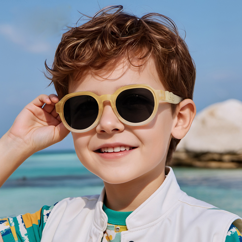 Elijah Light Blue RX Glasses For Youth - Kids Friendly Impact Resistant - Boys and Girls Prescription Eyeglasses 