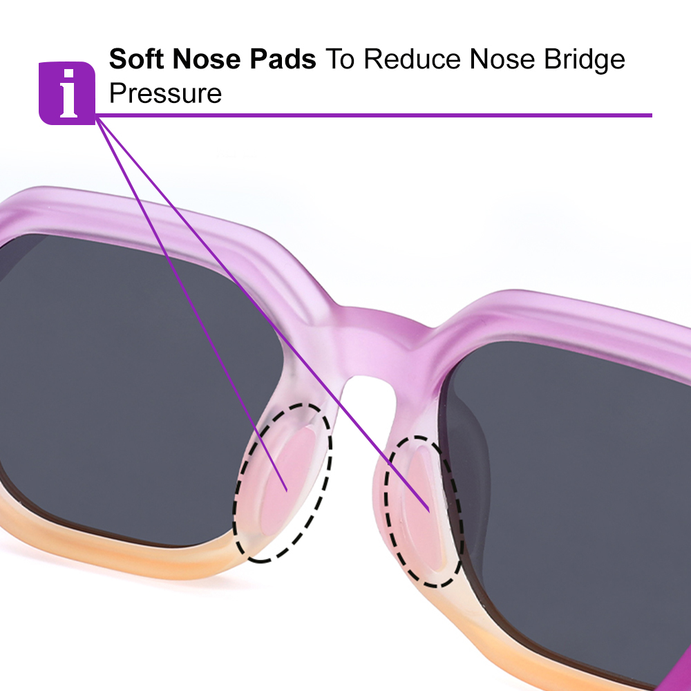 Sophia Purple RX Glasses For Youth - Kids Friendly Impact Resistant - Boys and Girls Prescription Eyeglasses