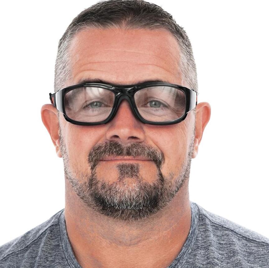 Alberta Prescritpion Sports Glasses & Goggles Black - Interchangeable Headband - Basketball, Baseball, Football & Soccer Glasses