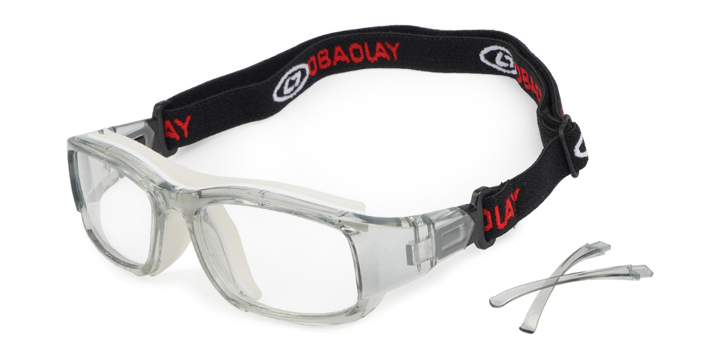 Alberta Prescritpion Sports Glasses & Goggles Clear - Interchangeable Headband - Basketball, Baseball, Football & Soccer Glasses