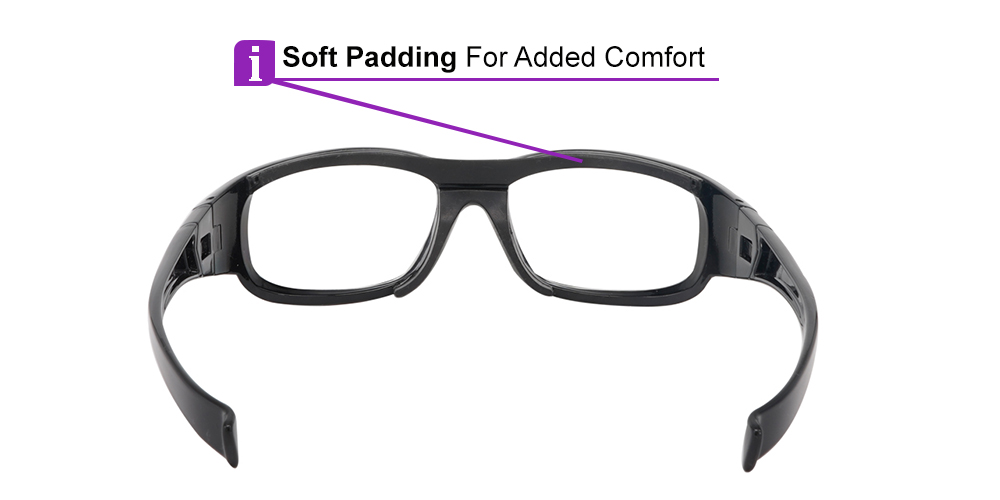 Alberta Prescritpion Sports Glasses & Goggles Clear - Interchangeable Headband - Basketball, Baseball, Football & Soccer Glasses