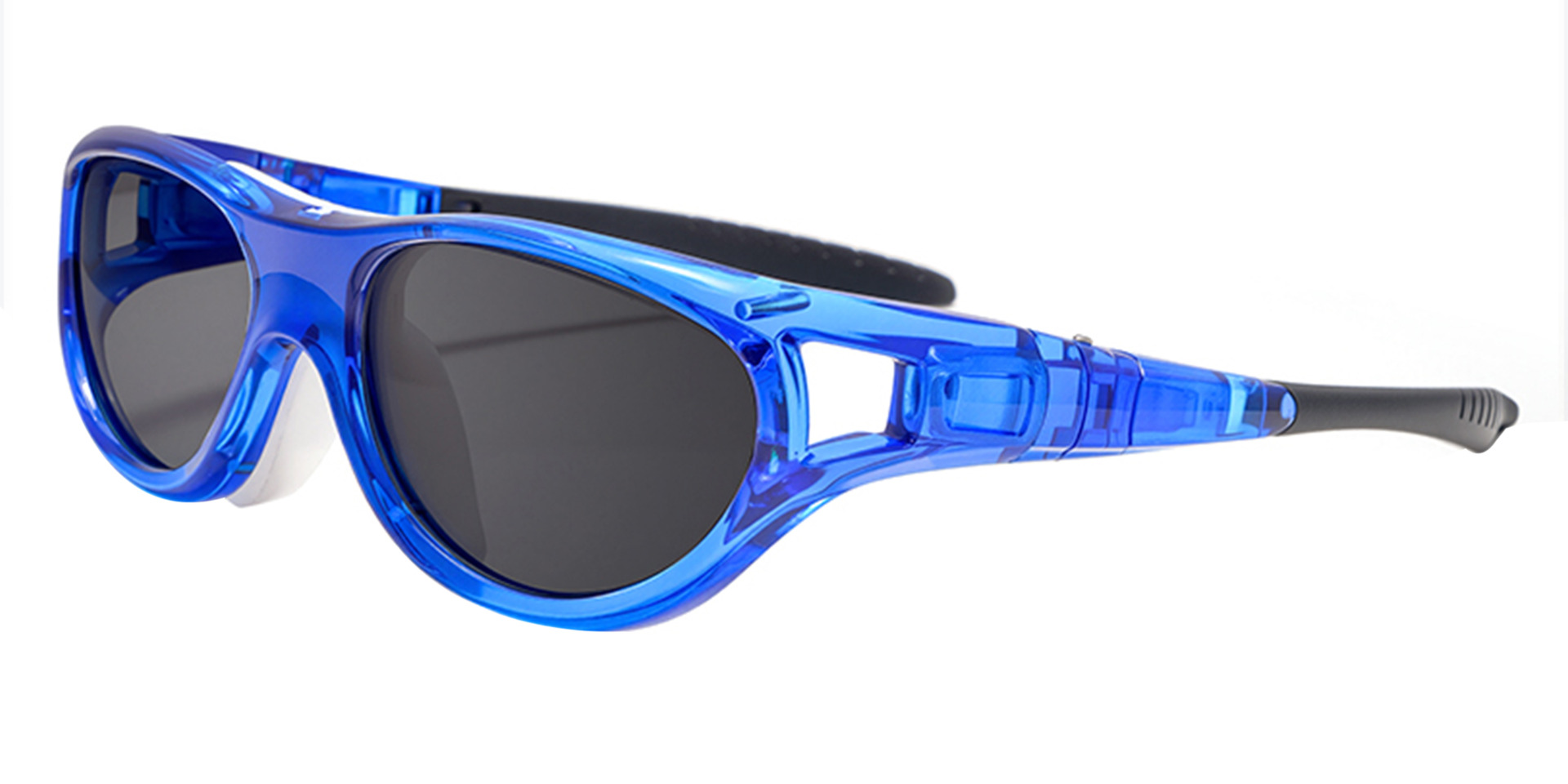 Atlas Prescription Sports Goggles Blue - Interchangeable Headband - Basketball, Football & Soccer Glasses