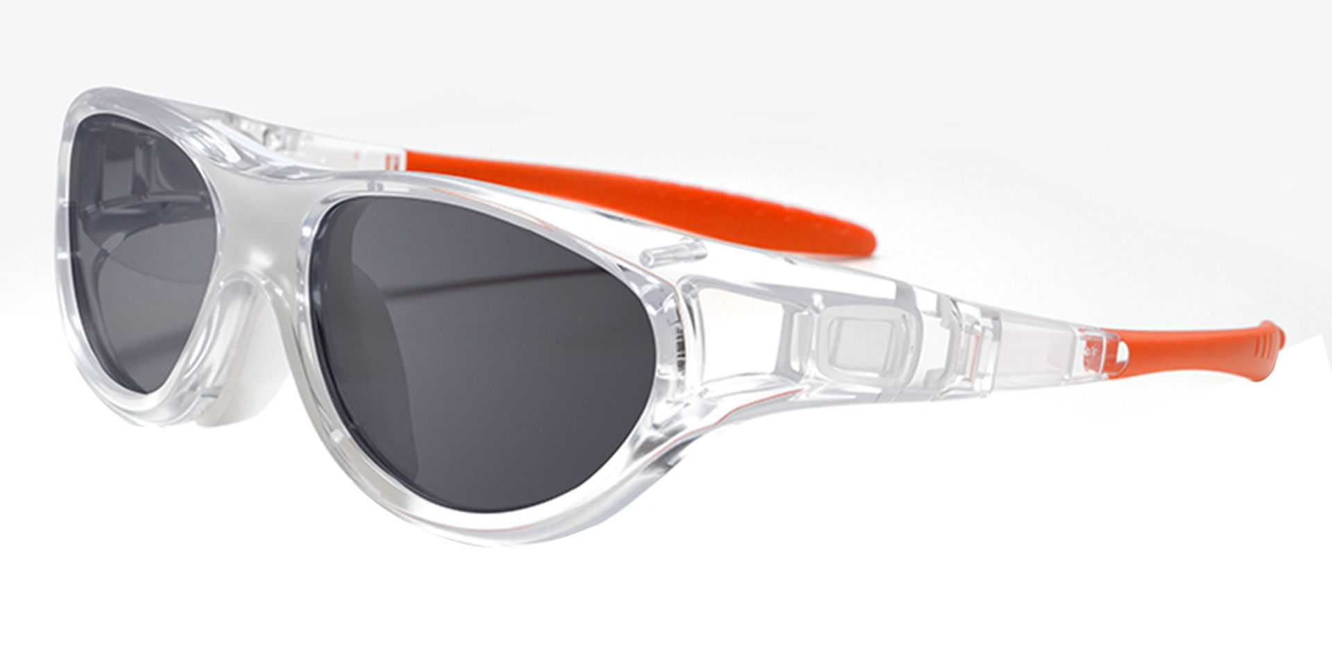 Atlas Prescription Sports Goggles Clear White - Interchangeable Headband - Basketball, Football & Soccer Glasses