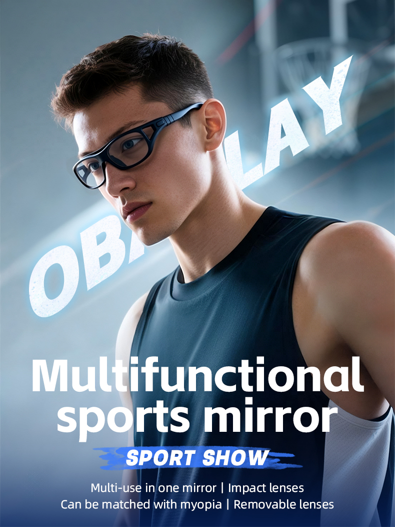 Atlas Prescription Sports Goggles Clear White - Interchangeable Headband - Basketball, Football & Soccer Glasses