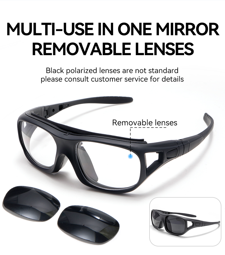 Atlas Prescription Sports Goggles Clear White - Interchangeable Headband - Basketball, Football & Soccer Glasses