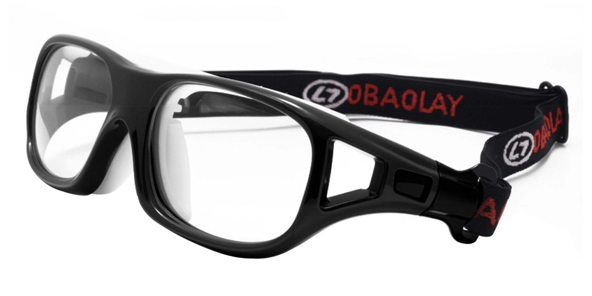 Sierra Prescription Sports Goggles Black - Interchangeable Headband - Basketball, Football & Soccer Glasses