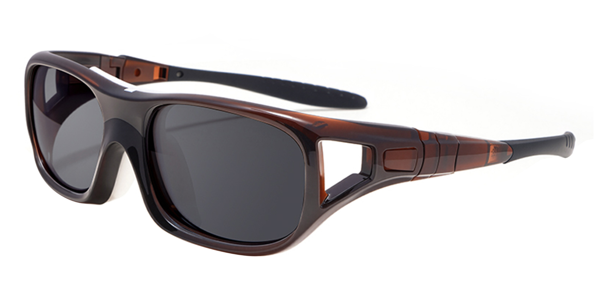 Sierra Prescription Sports Goggles Brown - Interchangeable Headband - Basketball, Football & Soccer Glasses