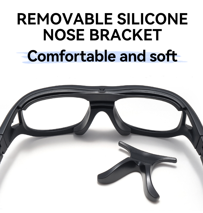 Sierra Prescription Sports Goggles Black - Interchangeable Headband - Basketball, Football & Soccer Glasses