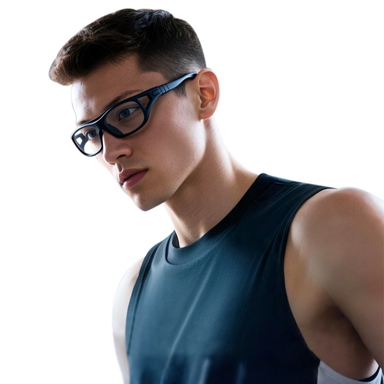 Sierra Prescription Sports Goggles Brown - Interchangeable Headband - Basketball, Football & Soccer Glasses