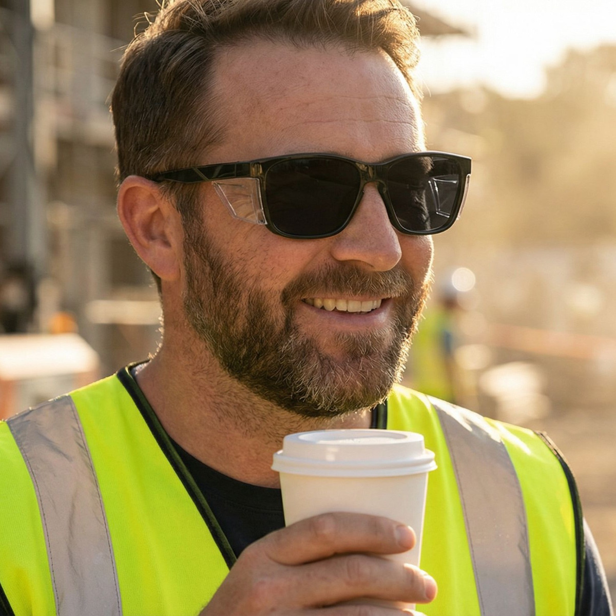 Matrix Buffalo Prescription Safety Glasses -- ANSI Z87.1 Certified -- Magnetic Sun Clip For Indoor and Outdoor Use