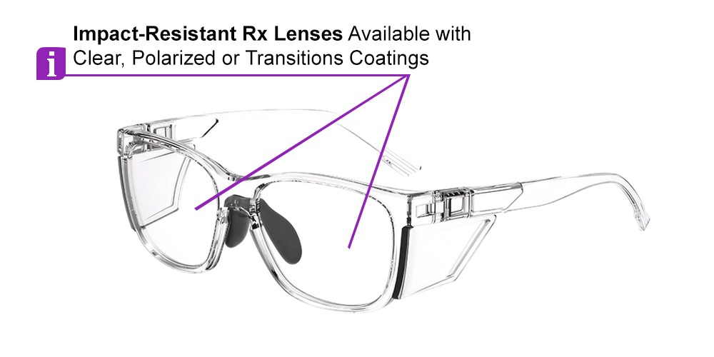 Matrix Buffalo Prescription Safety Glasses Clear -- ANSI Z87.1 Certified