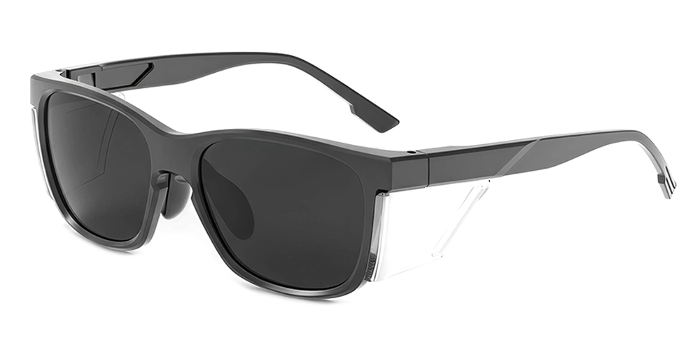 Matrix Buffalo Prescription Safety Glasses -- ANSI Z87.1 Certified -- Magnetic Sun Clip For Indoor and Outdoor Use