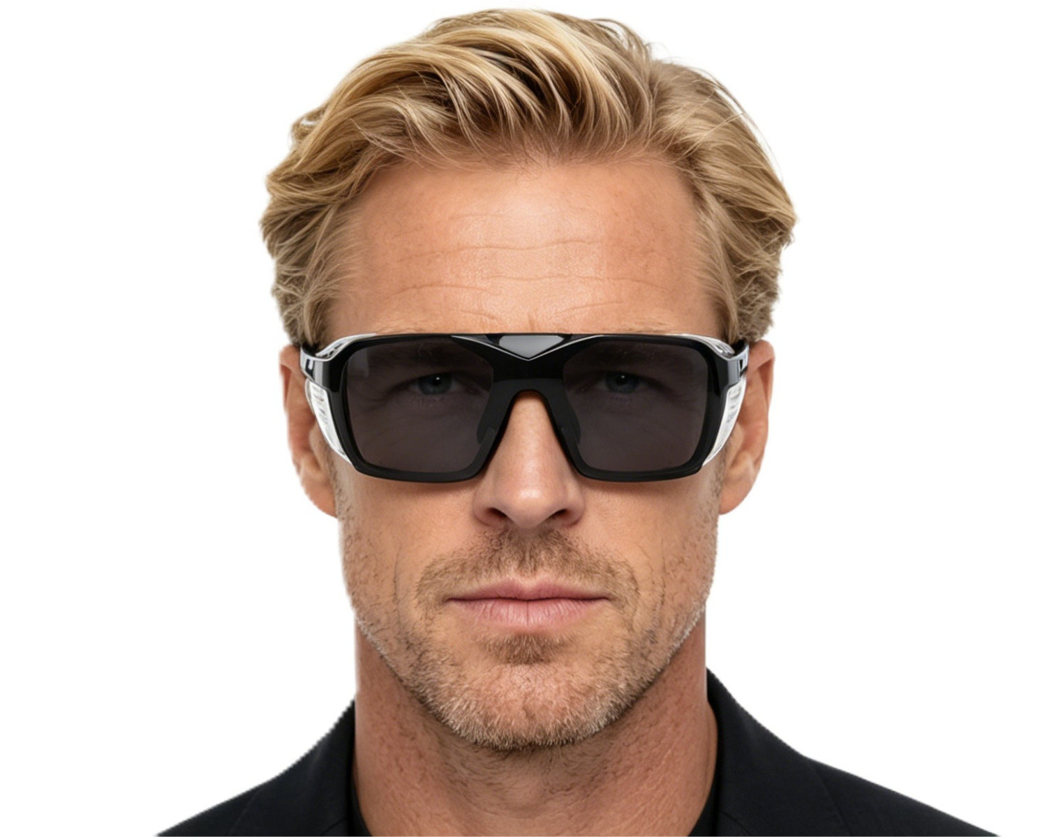 Matrix Buffalo Prescription Safety Glasses Clear -- ANSI Z87.1 Certified - Removable Flip Up Sun Clip For Indoor and Outdoor Use