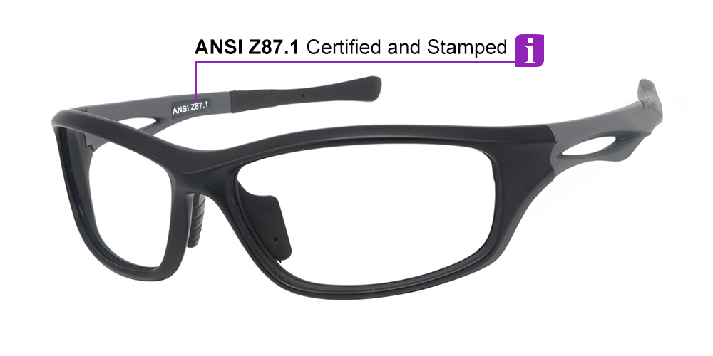 Matrix Glenwood Prescription Safety Glasses -- ANSI Z87.1 Certified -- Spring Hinge