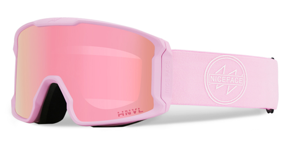 Camden Prescription Ski and Snowboard Goggles Pink - Dual Layer Anti Fog Lenses - Impact Resistance and UV Blocking Snow Glasses