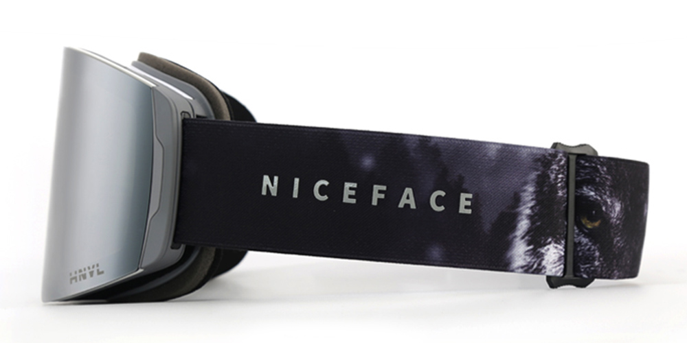 Kimberly Prescription Ski and Snowboard Goggles Silver - Dual Layer Anti Fog Lenses - Impact Resistance and UV Blocking Snow Glasses