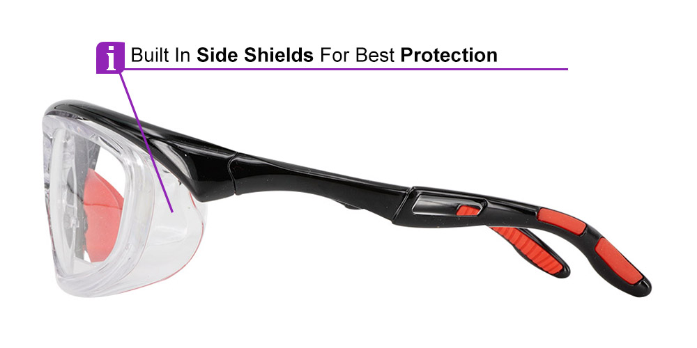 Rochester Prescription Safety Goggles Black - ANSI Z87.1 Certified - Designed In Japan