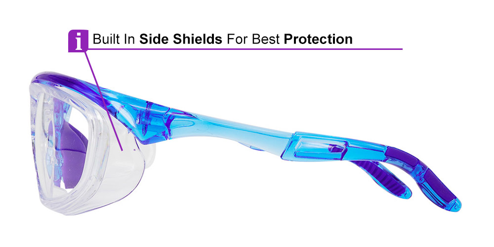 Rochester Prescription Safety Glasses Blue - ANSI Z87.1