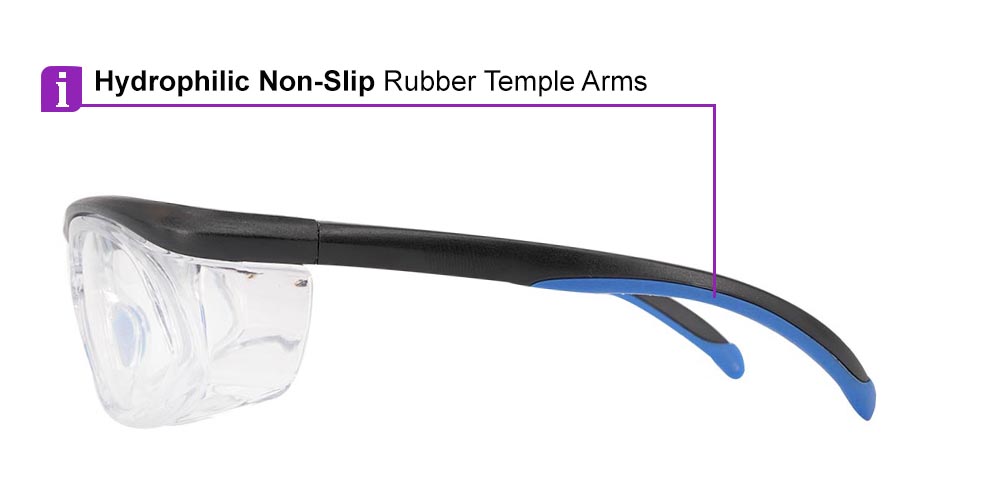 Auburn Prescription Safety Glasses Blue - ANSI Z87.1 Certified