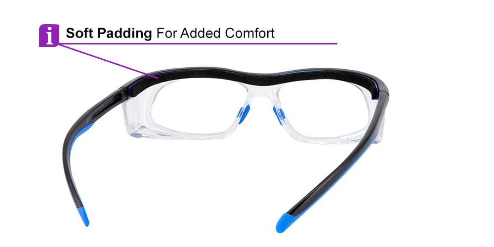 Auburn Prescription Safety Glasses Blue - ANSI Z87.1 Certified