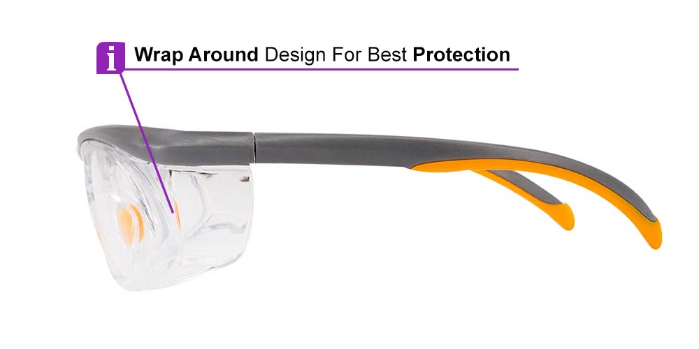 Auburn Prescription Safety Glasses Grey - ANSI Z87.1 Certified