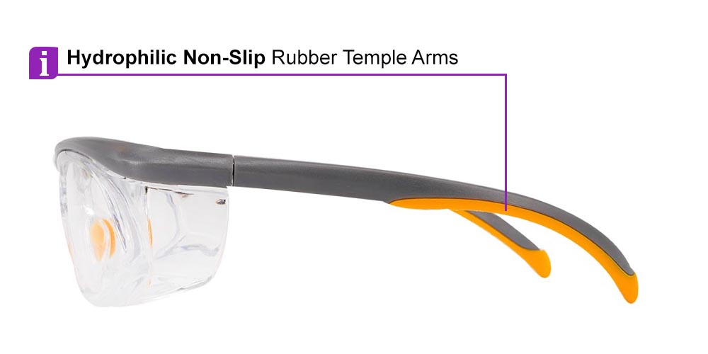 Auburn Prescription Safety Glasses Grey - ANSI Z87.1 Certified