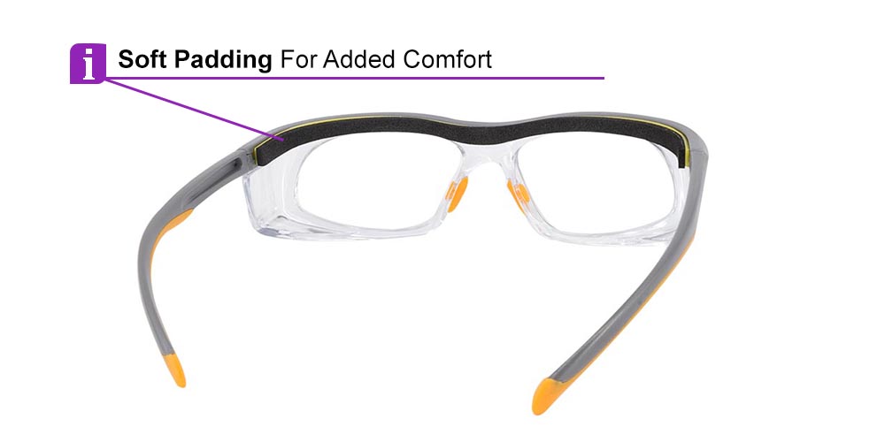 Auburn Prescription Safety Glasses Grey - ANSI Z87.1 Certified