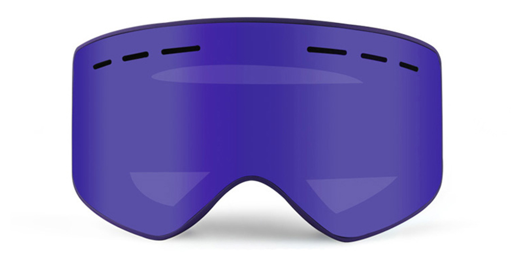Murray Prescription Ski and Snowboard Goggles Purple - Dual Layer Anti Fog Polarized Lenses