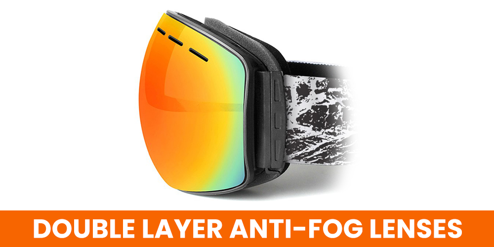 Camden Prescription Ski and Snowboard Goggles Pink - Dual Layer Anti Fog Lenses - Impact Resistance and UV Blocking Snow Glasses