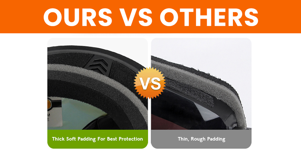 Kimberly Prescription Ski and Snowboard Goggles Green - Dual Layer Anti Fog Lenses - Impact Resistance and UV Blocking Snow Glasses