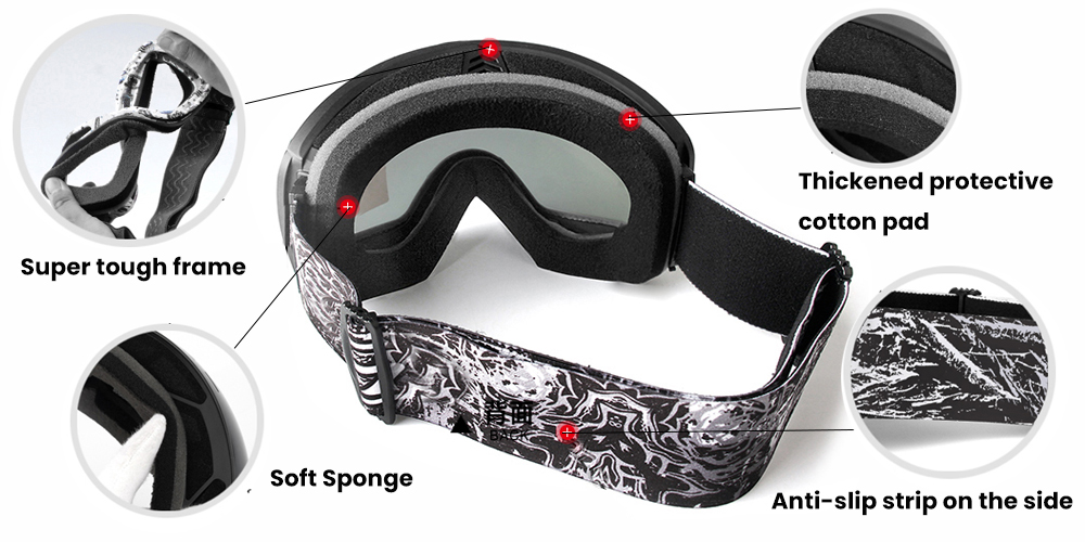 Camden Prescription Ski and Snowboard Goggles Yellow - Dual Layer Anti Fog Lenses - Impact Resistance and UV Blocking Snow Glasses