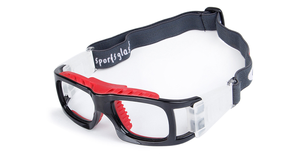Blackburn Prescription Sports Goggles Black Red - Basketball, Baseball, Football & Soccer Glasses