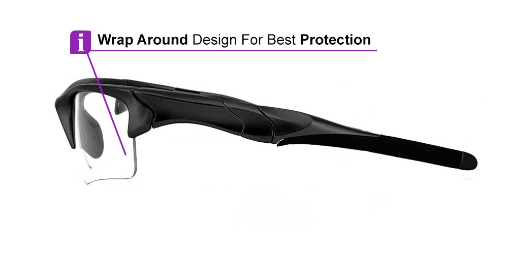 Elmira Prescription Safety Glasses Black - ANSI Z87.1 Certified