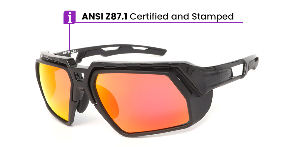 Pinnacle Prescription Safety Glasses - ANSI Z87.1 Certified - Industrial, Construction and Tactical Goggles