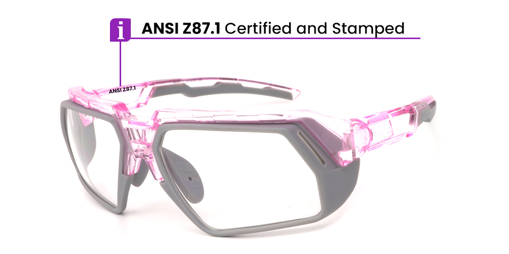 Franey Prescription Safety Glasses - ANSI Z87.1 Certified - Industrial, Construction and Tactical Goggles
