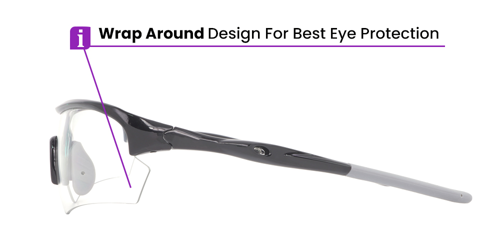 Matrix Hector Prescription Safety Glasses - ANSI Z87.1 Certified - Non Insert Rx Lenses - Industrial, Construction and Tactical Goggles