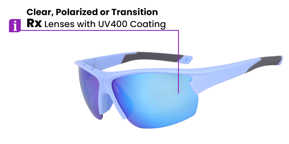 Ovington Prescription Sports Glasses - Clear, Polarized or Transition Lenses - Jogging, Cycling, Fishing and Baseball Sunglasses