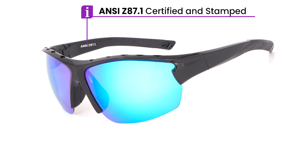 Temple Prescription Sports Glasses - Cycling, Fishing, Jogging and Baseball Sunglasses - Polarized or Transition Lenses